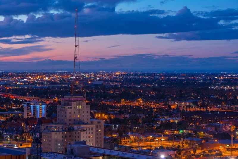 Scenic view of the city at night