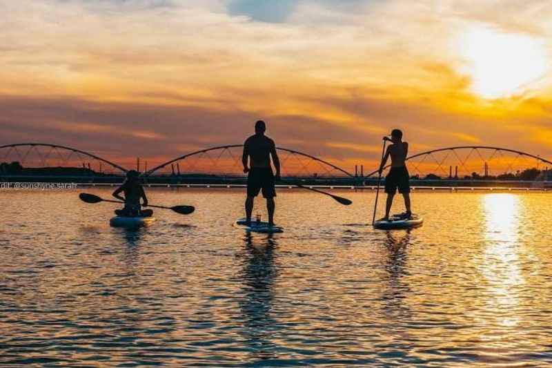 Kayaking at Night at The Tempe Town Lake