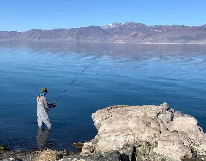 Fishing on Pyramid Lake