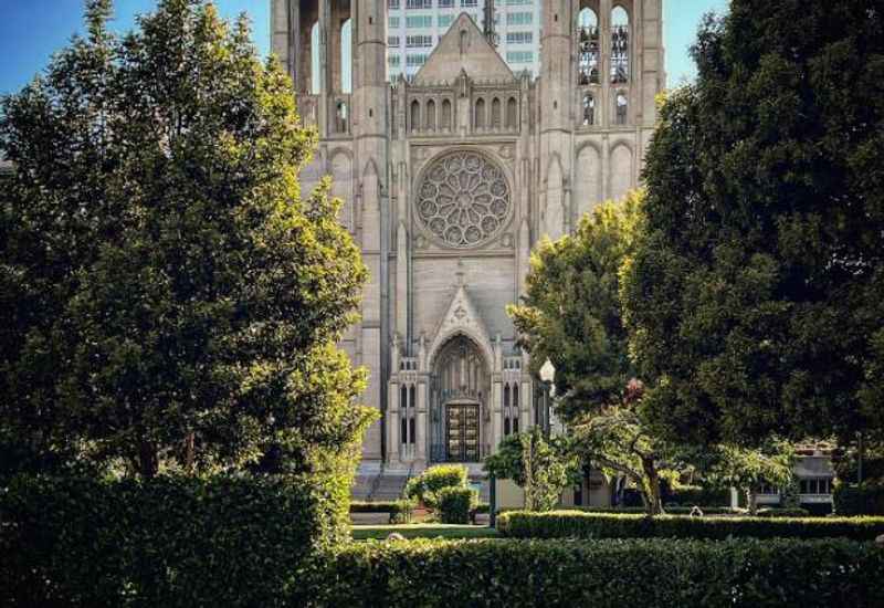 Grace Cathedral At The Top of Nob Hill