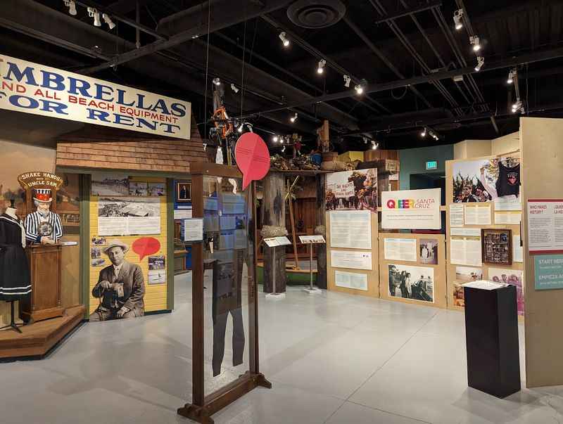 a display of various items in a museum