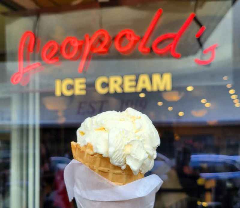 Homemade Ice Cream at Leopold's Ice Cream