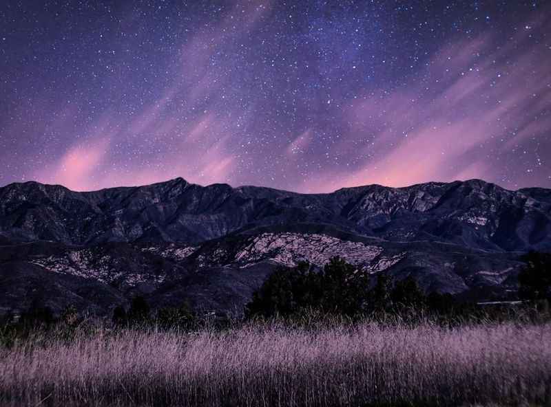 the milky over the mountains