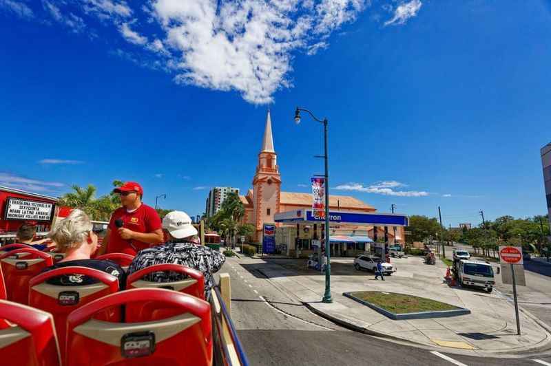 group of people on the vehicle in Miamni downtown