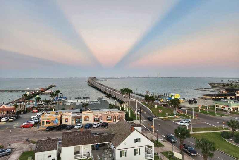 a view of the ocean from a higher view