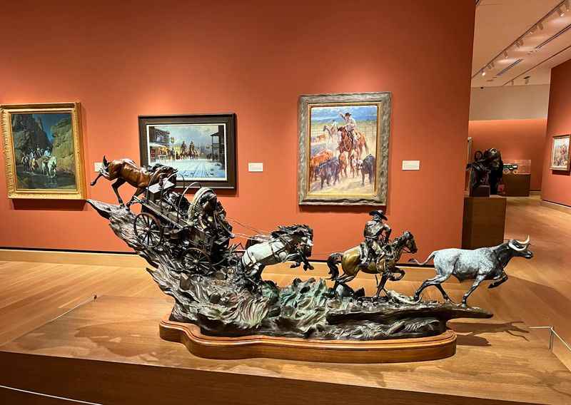 a sculpture of a horse and a man on a horse