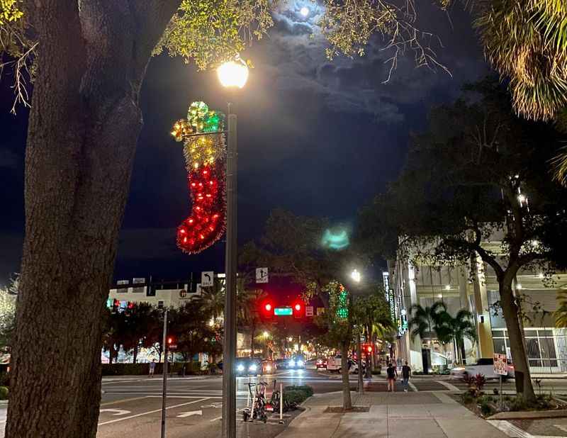 downtown of Central avenue at night