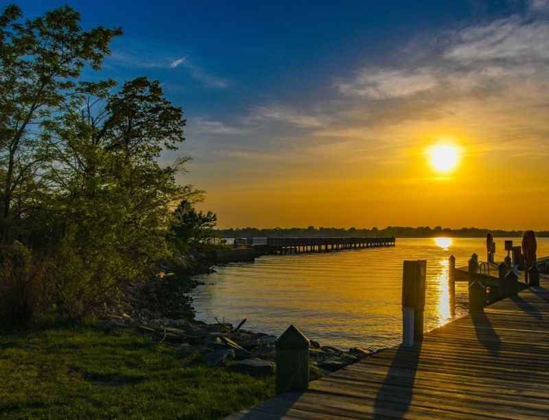 sunset at Chesapeake Bay Beach