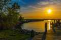 sunset at Chesapeake Bay Beach