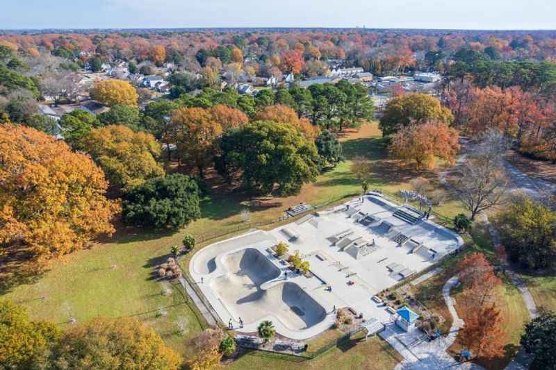 aerial view of Northside park