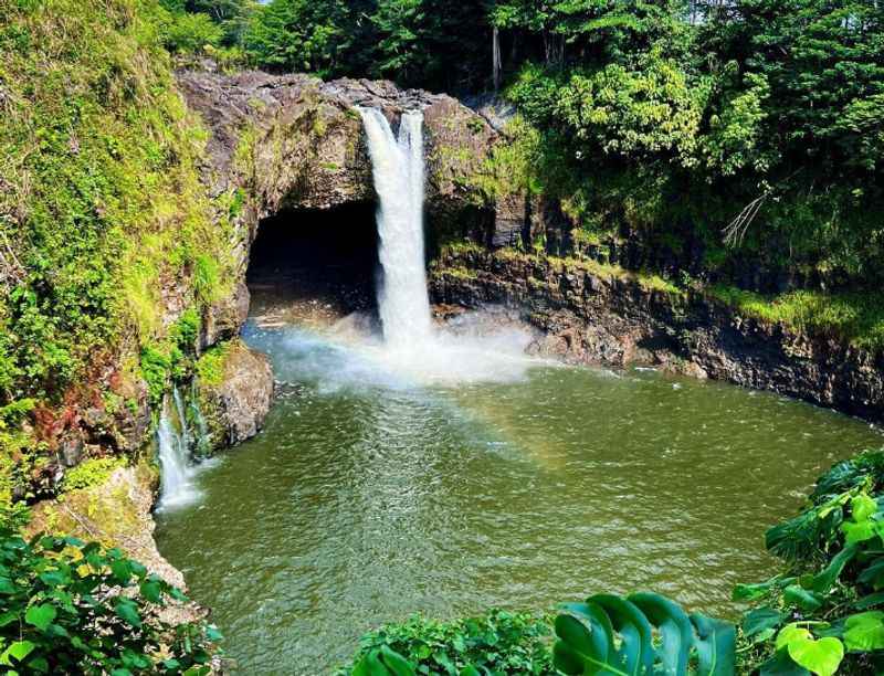 Glimpse of a Rainbow at Rainbow Falls