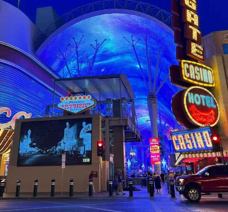 Welcome to Las Vegas Neon Sign - Nevada USA Colorful Panorama