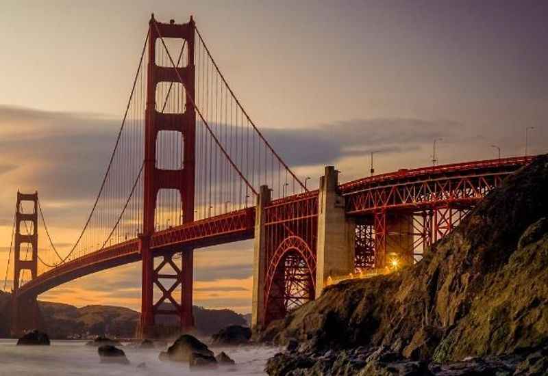 the Golden Gate Bridge