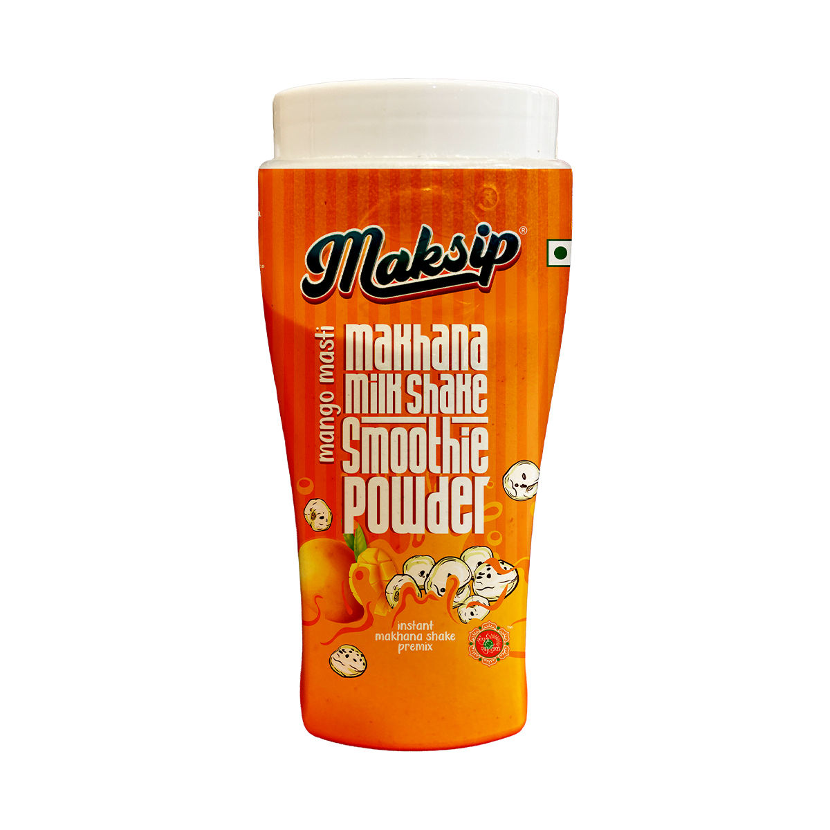 Mithila Naturals Maksip Instant Makhana Milk Shake Powder - 300 g | Mango Masti Flavour