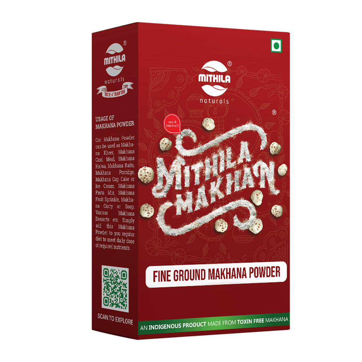 Mithila Naturals Fine Grade Makhana Powder - 100 g