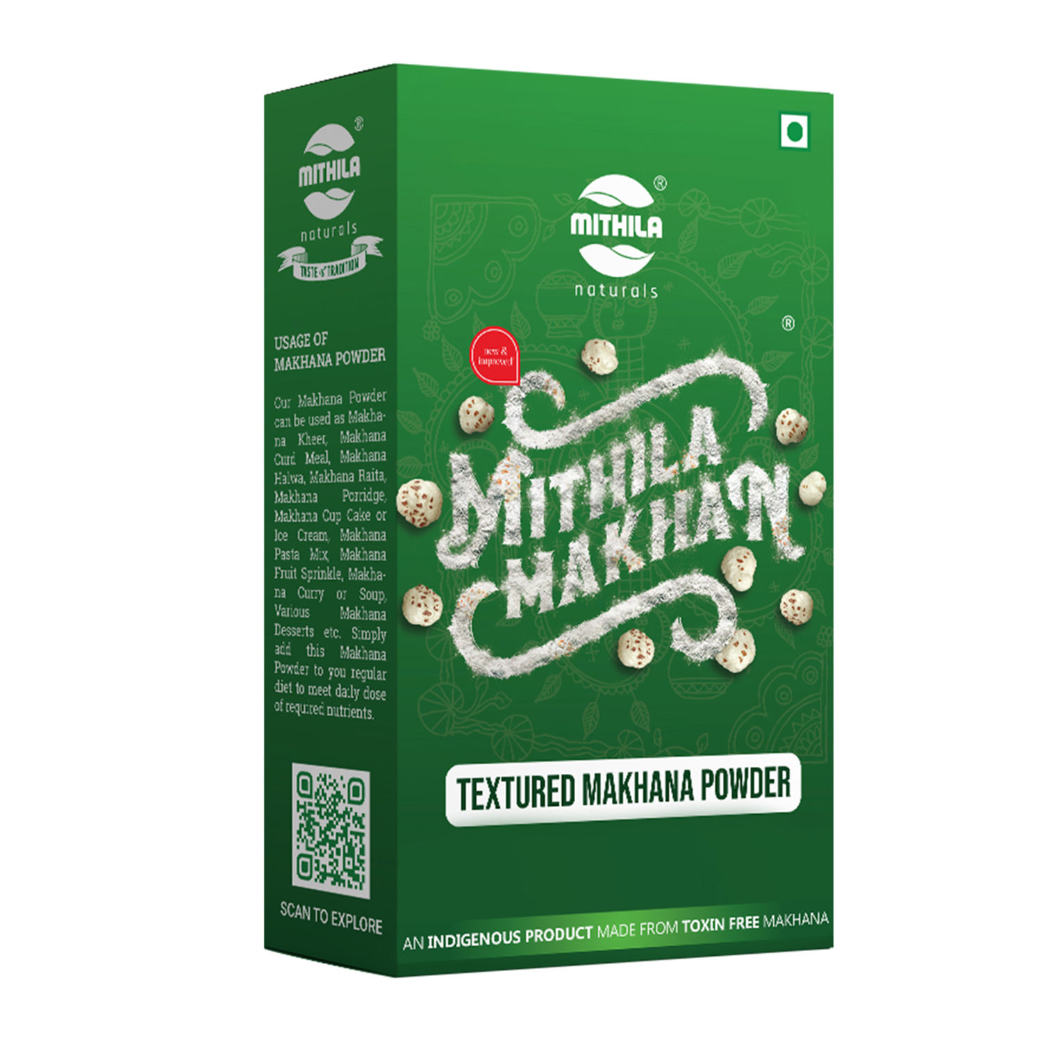 Mithila Naturals Textured Grade Makhana Powder - 90 g
