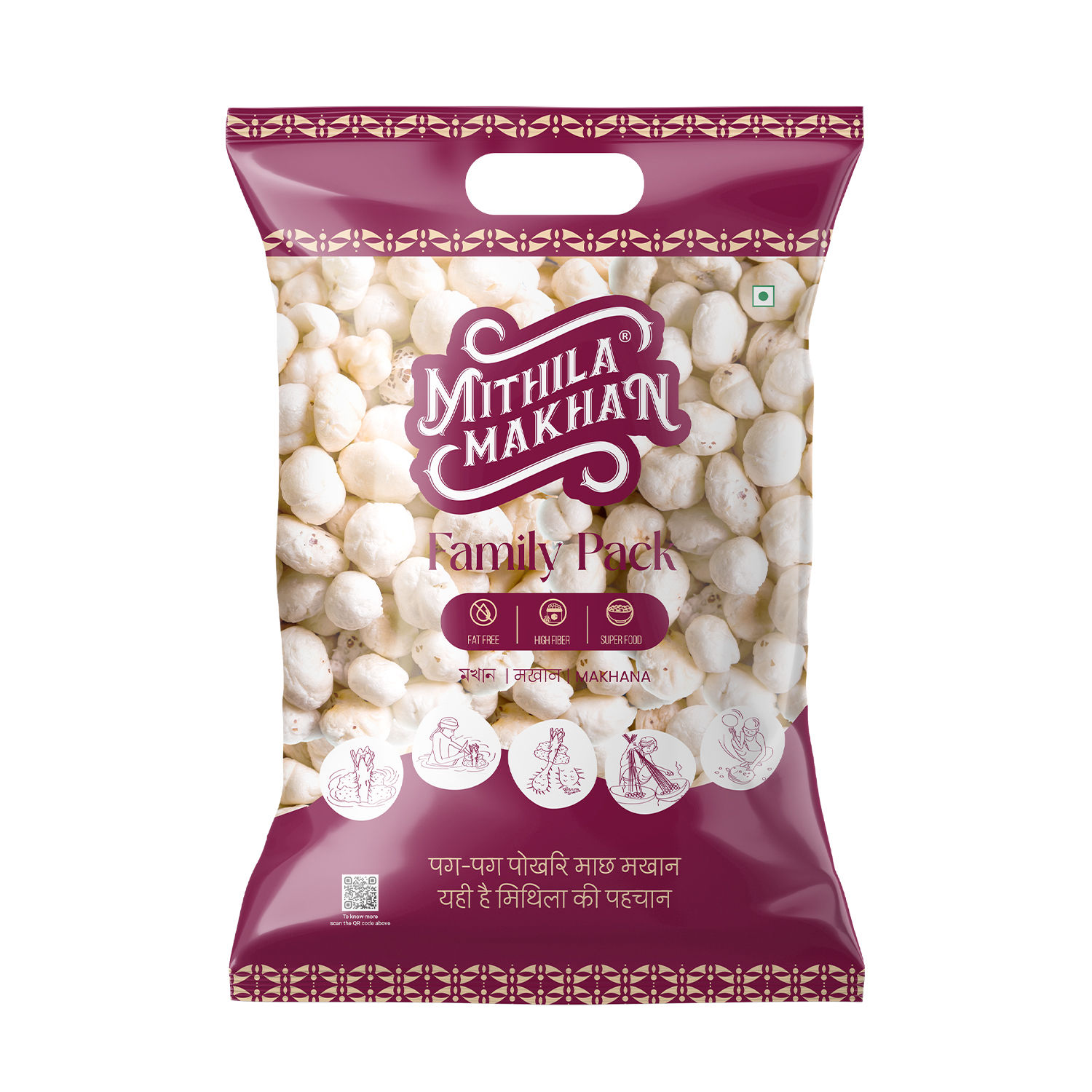 Mithila Naturals Family Pack Makhana - 500 g