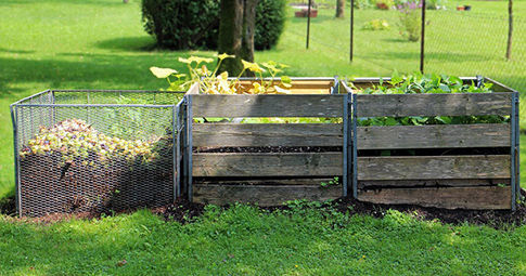 3 bacs à compost en bois