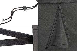 Détails des accroches de housses de protection