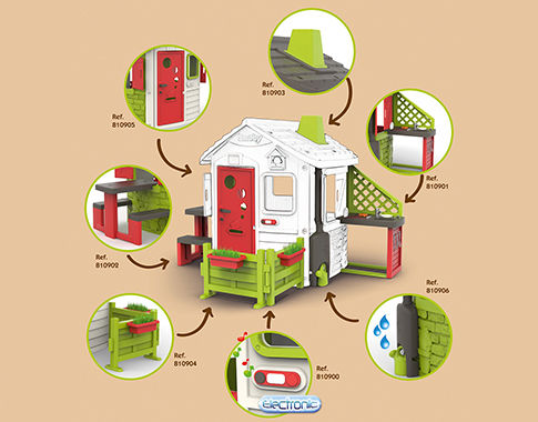 Schéma d'accessoires pour cabane Smoby