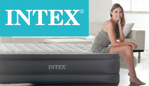 Matelas gonflable Intex épais avec logo Intex