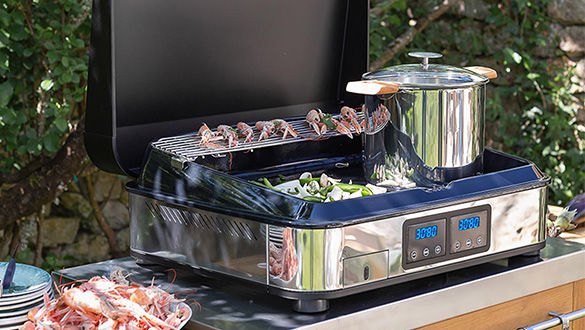 Plancha electrique enosign inox 2 feux