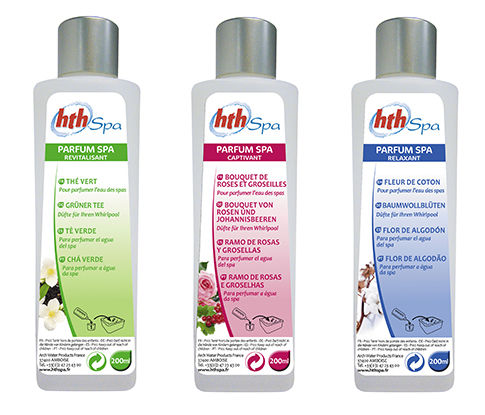 Bouteilles de parfum pour eau de spa