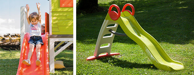 Toboggan en plastique pour jardin