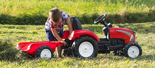 Tracteur Falk rouge et noir