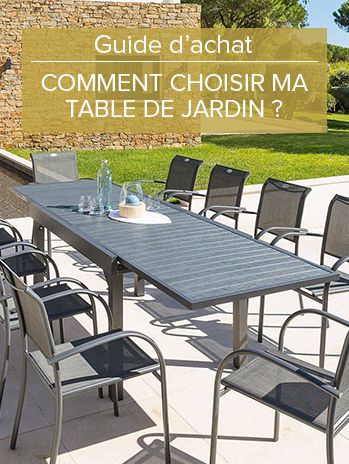 Table de jardin extensible 10 places Aluminium Murano (270 x 90 cm