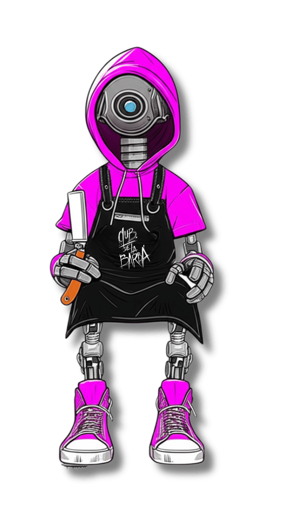 Robot Barbero IA Sentado