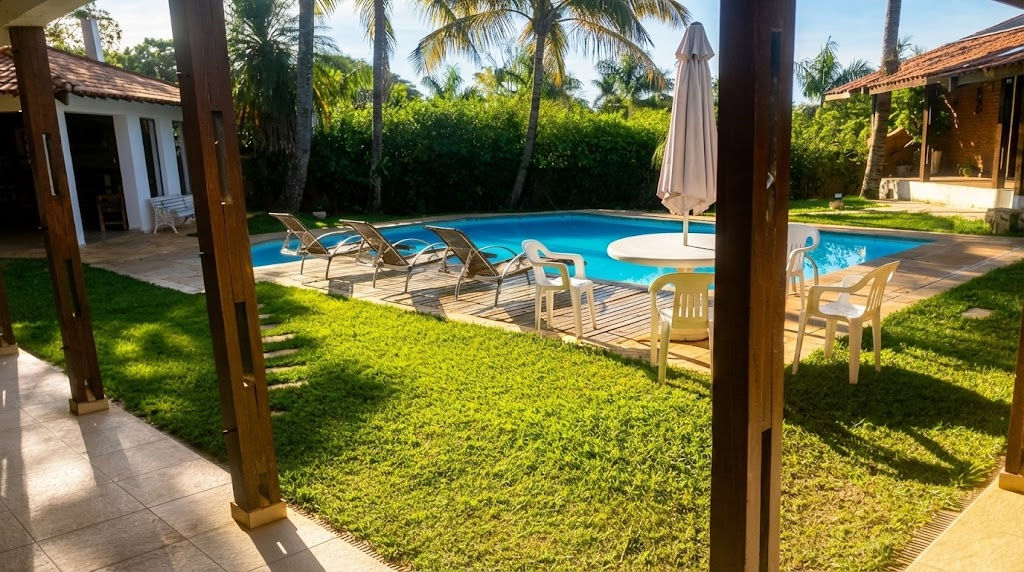 Piscina da Chácara da Vó Estela