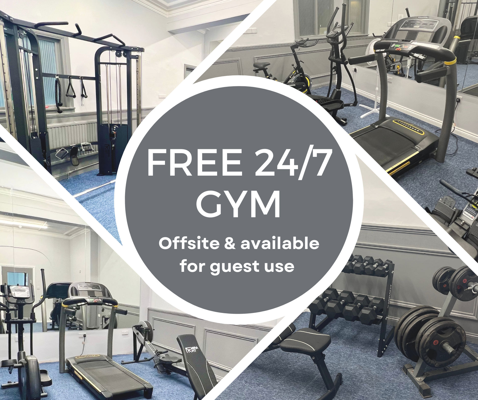 Modern gym interior