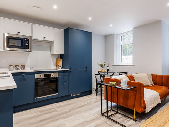 One-bedroom apartment with kitchen at Pebbles