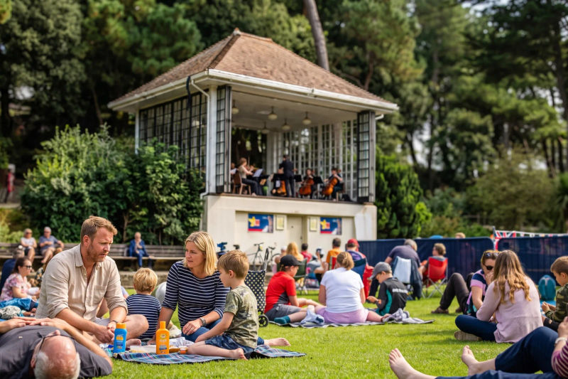 The bandstand in the Lower Gardens