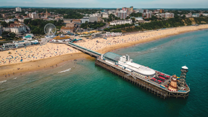 Bournemouth Pier from the promenade