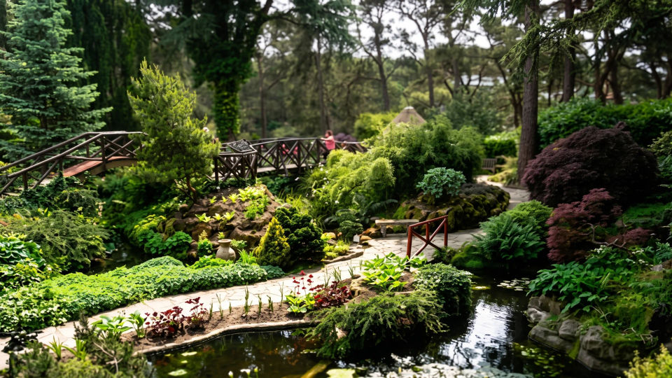 The Italian garden at Compton Acres