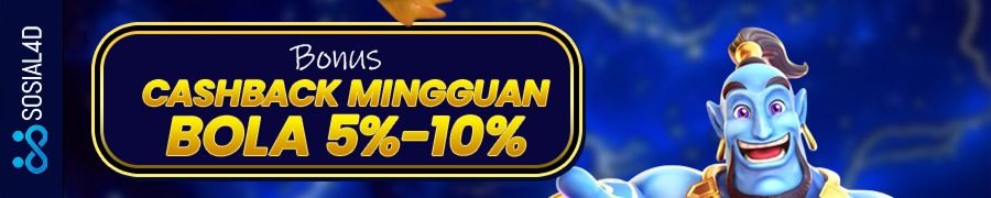 PROMO CASHBACK MINGGUAN SPORTBOOK 5% - 10%