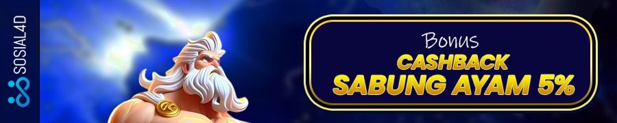 PROMO CASHBACK MINGGUAN SABUNG AYAM 5%