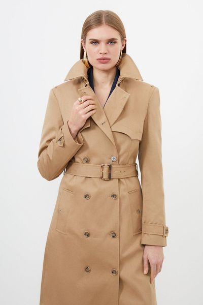 Tailored Belted Trench Coat