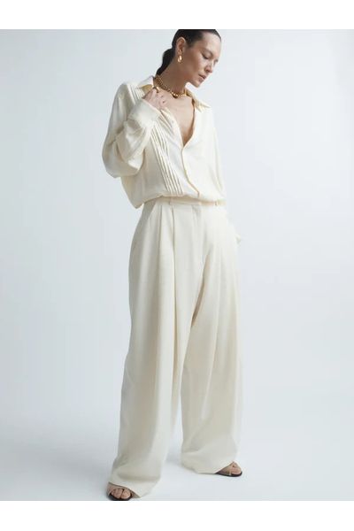 Giant pleat-front suit trousers | Raey