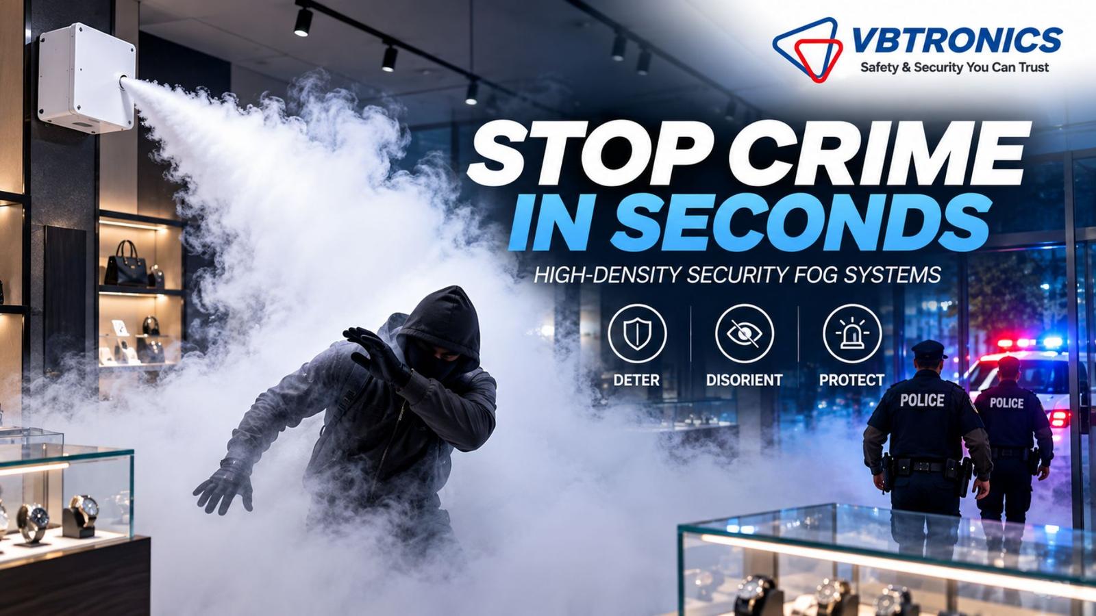 Security fog deployed during a commercial intrusion