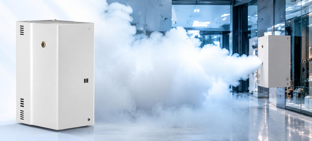 Security fog system deployed in a commercial environment