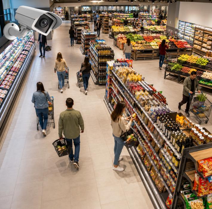AI-powered high-definition commercial retail video surveillance camera