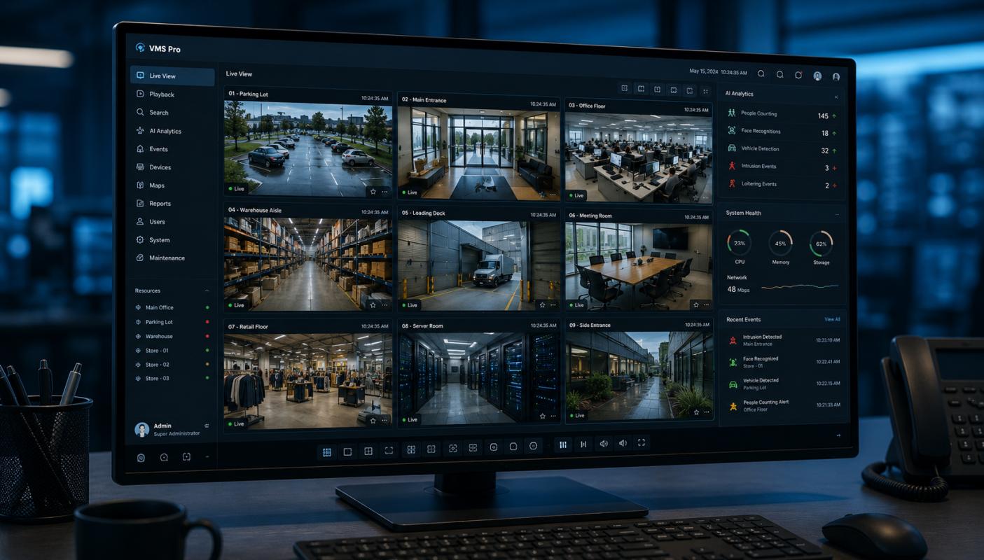 VMS Control Room Surveillance