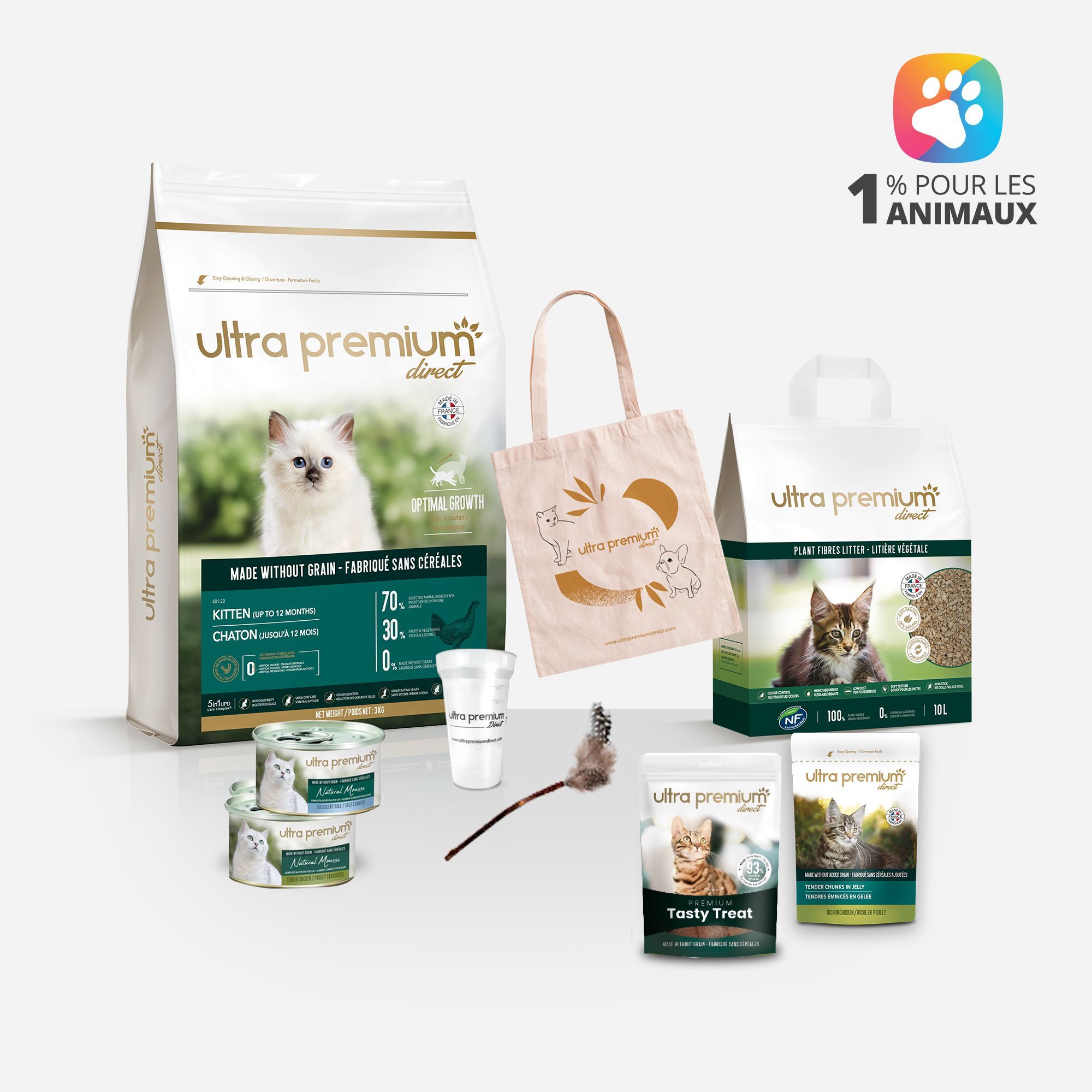 Jouet garni d'herbe à chat - Ultra Premium Direct