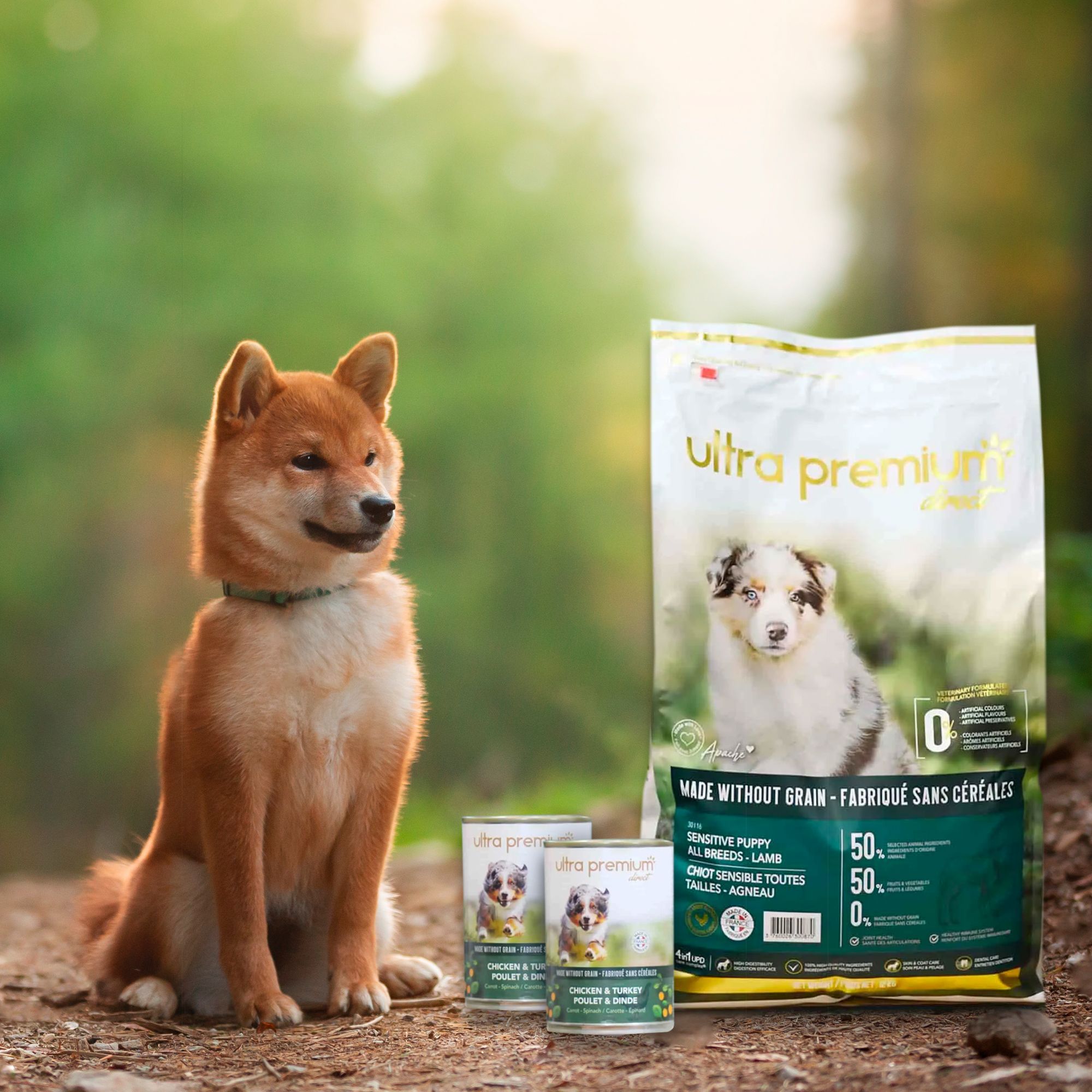 Pack bi-nutrition fabriquée sans céréales pour chien - Ultra Premium Direct