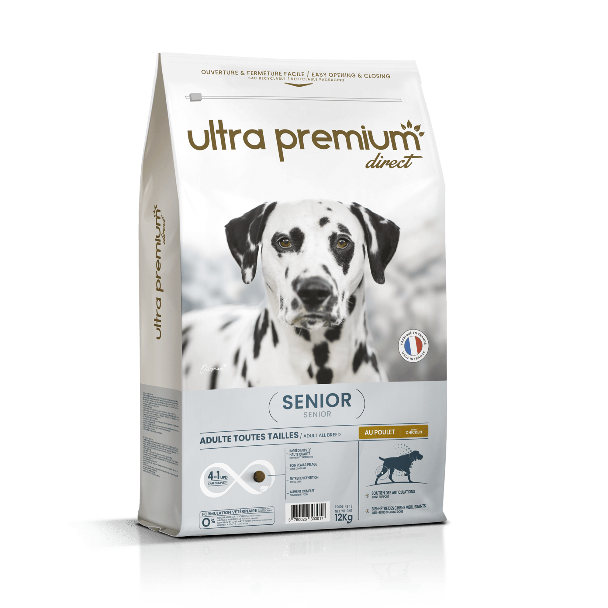 Croquettes pour Chien Senior +7ans de toutes tailles Care Ultra