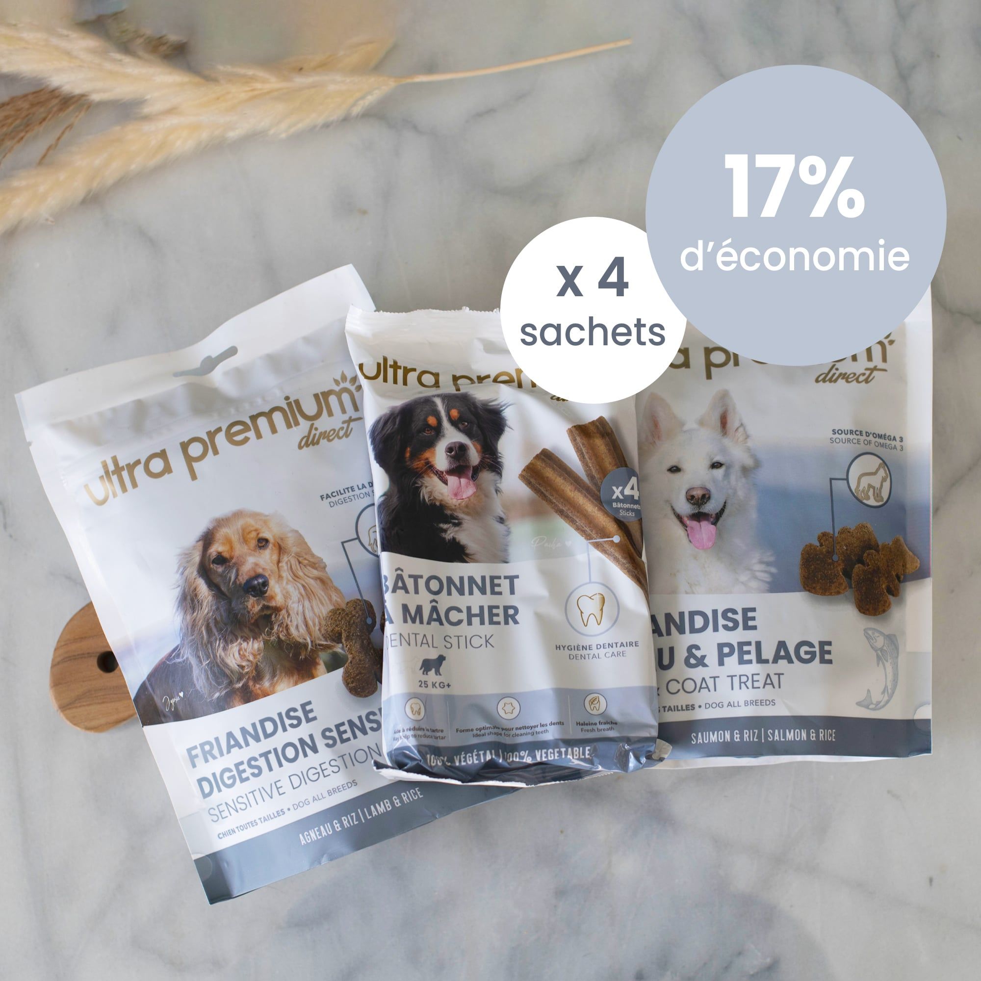 Bouchées Beauté Pelage pour chien, à l'huile de Saumon