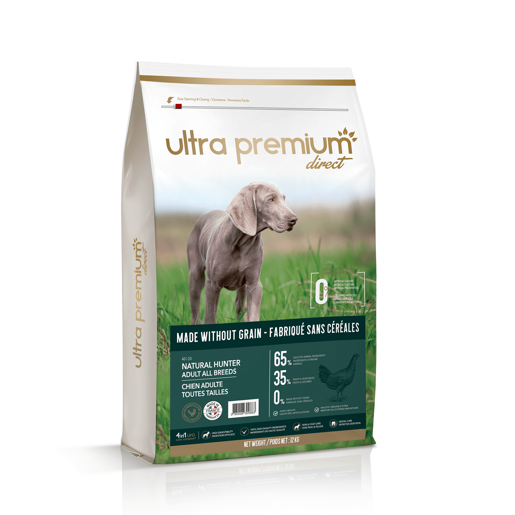 Croquettes Sans Céréales pour Chien Moyen et Grand Ultra Premium Direct